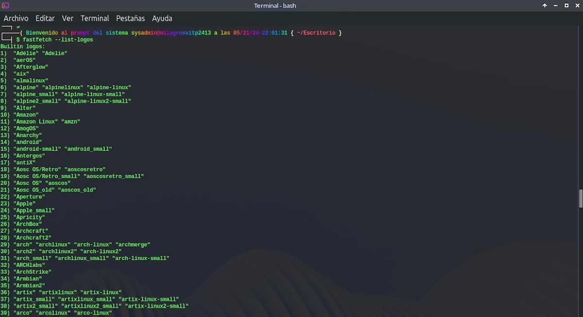 fastfetch --list-logo's