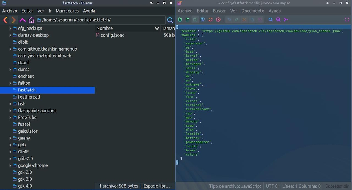 Fastfetch-zelfstudie - Stap 06: Maak een configuratie- en aanpassingsbestand voor de huidige gebruiker - 04