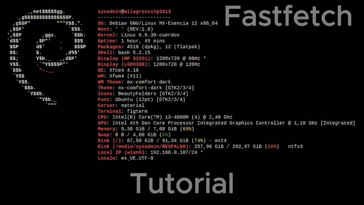 Fastfetch aanpassen - Tutorial 1