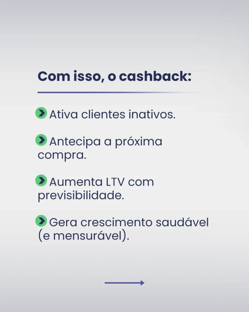 Benefícios do Cashback