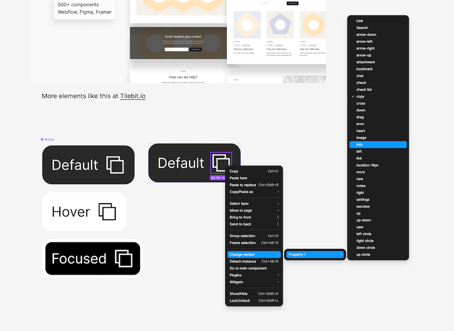 Demo Resetting Instance Overrides Using Properties Panel