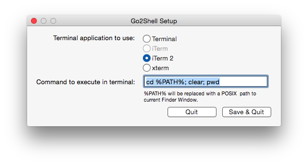 Go2shell配置iterm2