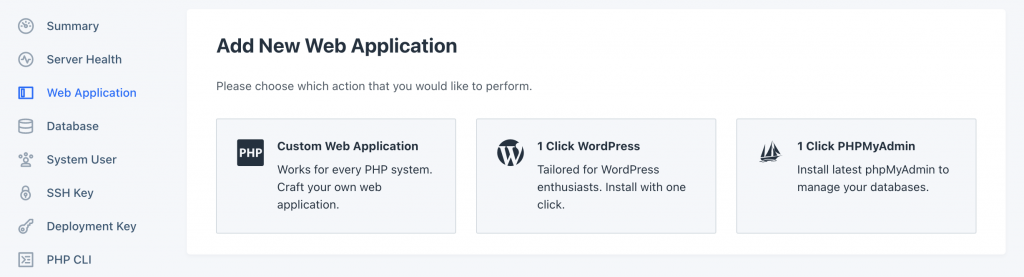RunCloud New Web Application