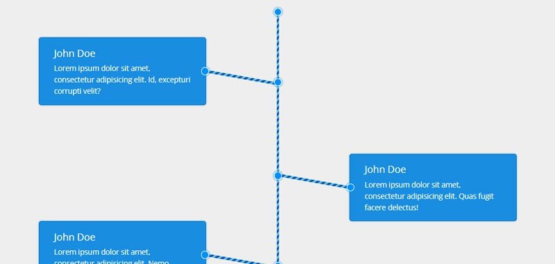Pure CSS News Timeline