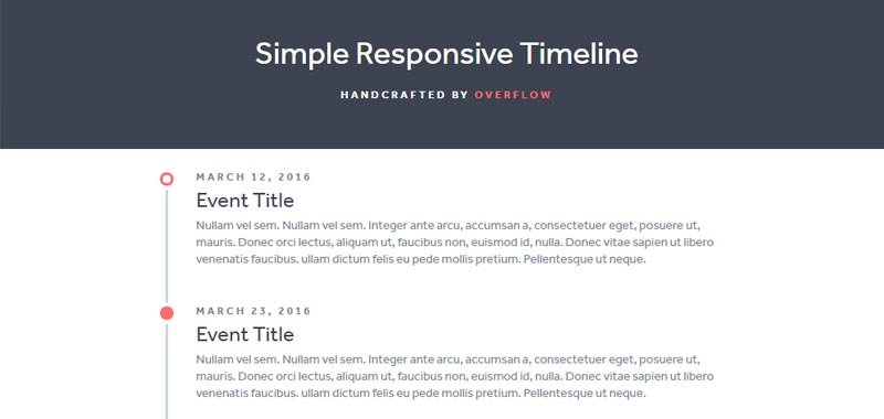 Simple Responsive Timeline