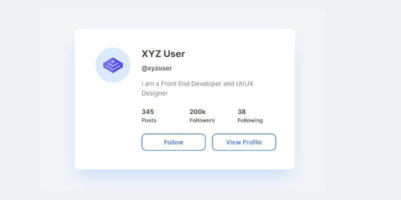 CSS Profile Card Component