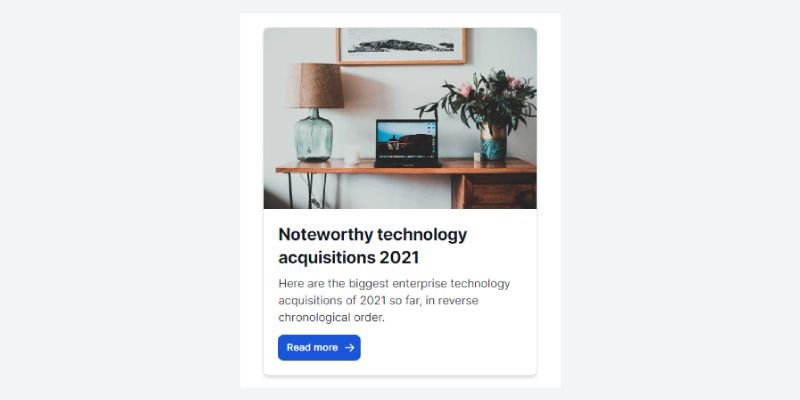 Profile Card with Button
