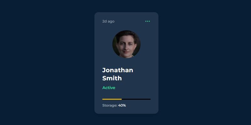 User Profile Card Design