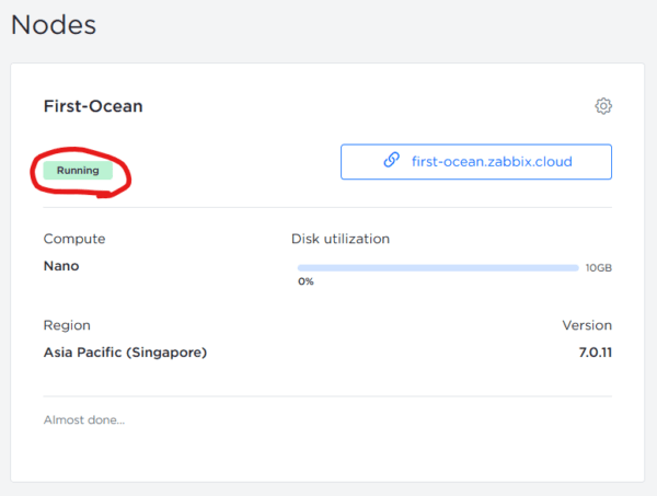 ノードの作成完了