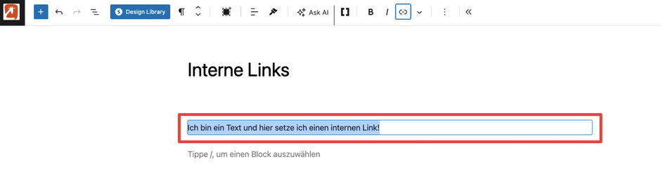 interne-links-und-texte-makieren