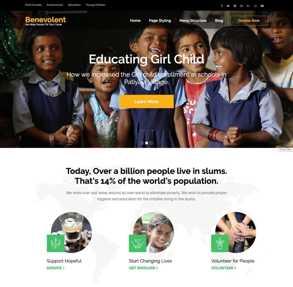 Benevolent Pro Charity WordPress Theme