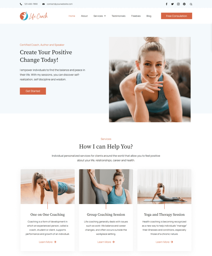 Rishi Theme Life coach