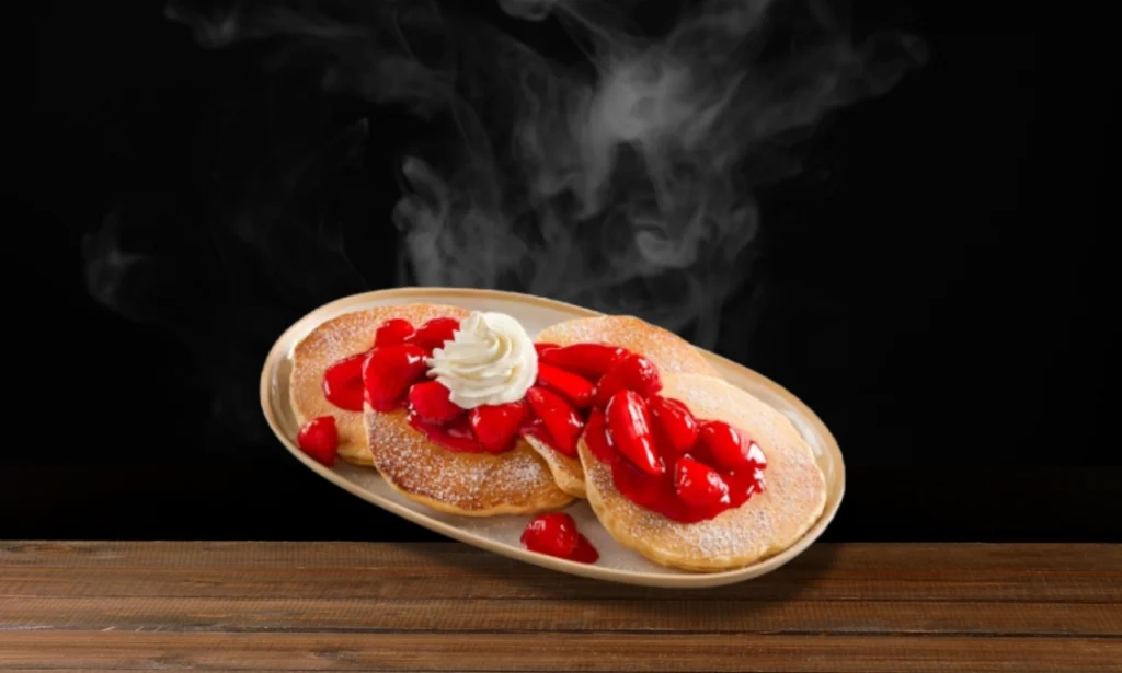 Fresh Strawberry Hotcakes Combo