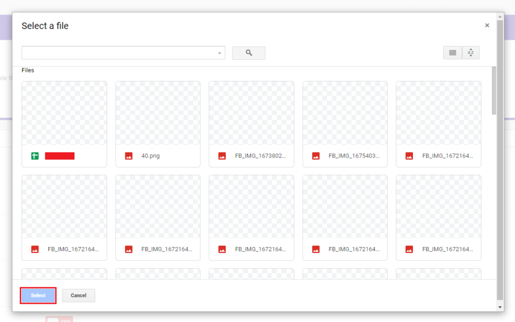 Document Viewer- Choose File from Google Drive