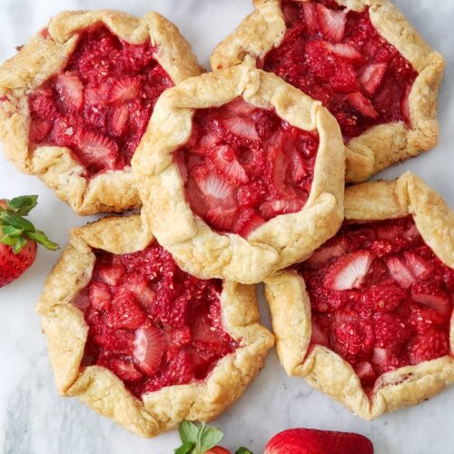 mixed berry mini galettes
