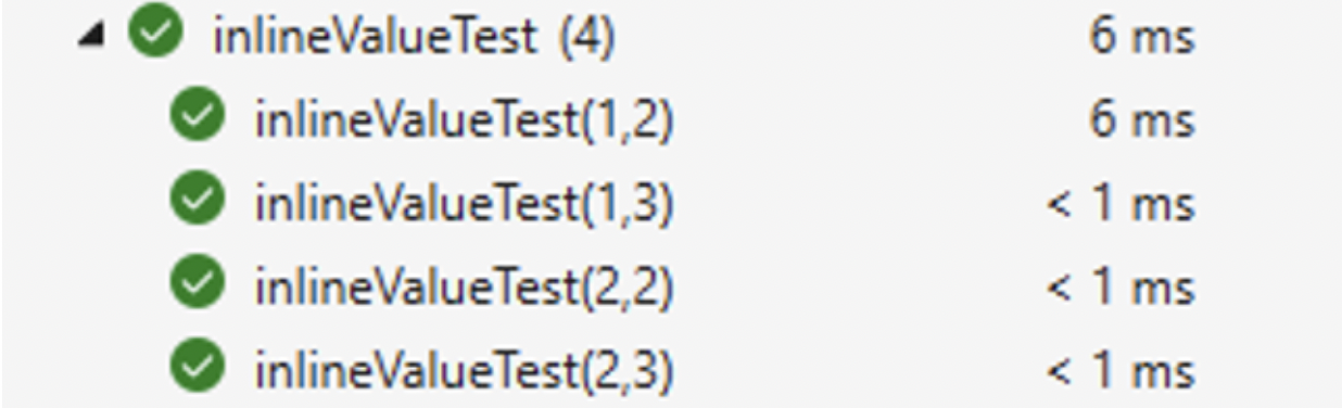 Executing NUnit Parameterized Tests using Inline Value Attribute Executing NUnit Parameterized Tests using Inline Value Attribute