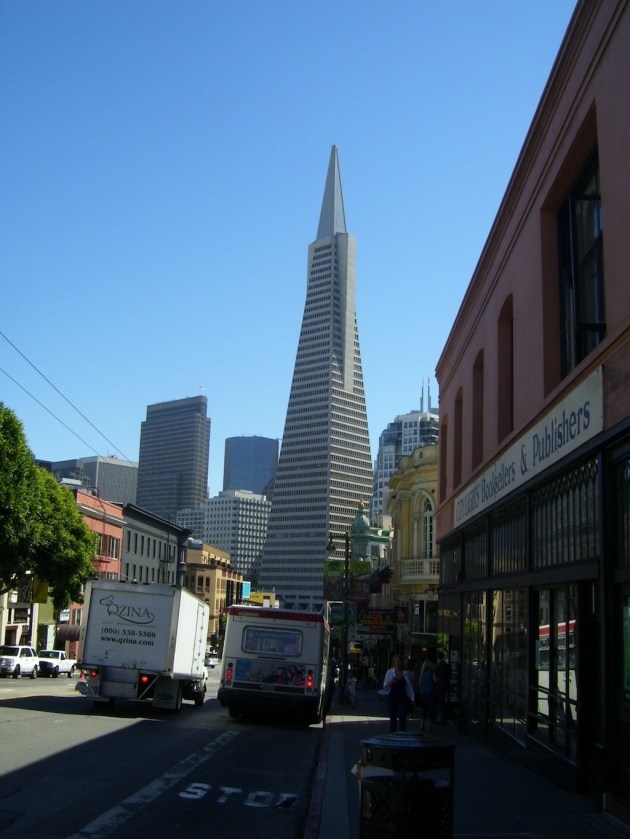 City Lights Books and the Transamerica Building