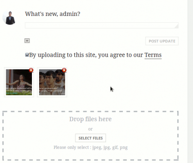 MediaPress Upload Terms of Service mpp-activity-checkbox-checked-upload