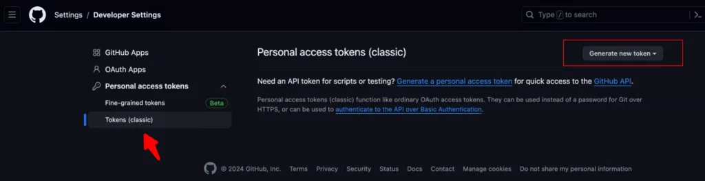 Github Personal Access Token