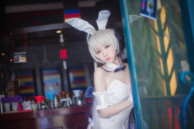 【COS正片】缘之空 穹妹 兔女郎 COSPLAY-第12张