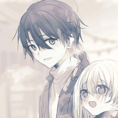 情侣头像两人一起两张高清动漫,简单的喜欢平凡中的陪伴 动漫头像-第7张