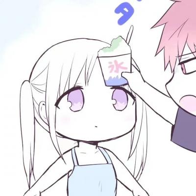 情侣头像两人一起两张高清动漫,简单的喜欢平凡中的陪伴 动漫头像-第9张