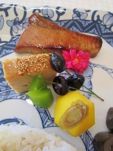 初釜の点心・2018-1-12 初釜の点心・2018-1-12