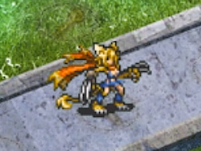 アサシンの獣人エイダのドット絵