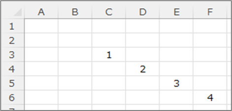 2次元配列をセルに出力する