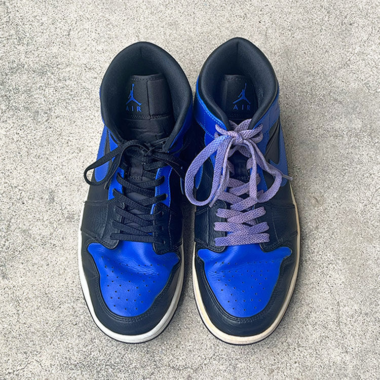 AJ1のビンテージ加工のビフォーアフター