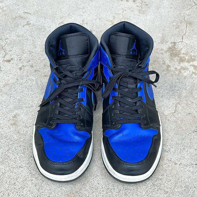 加工前のエアジョーダン1ミッドロイヤル