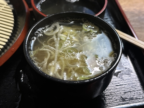鯖出汁とろろ蕎麦湯