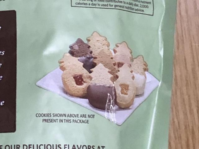 写真:コストコのホノルルクッキーパッケージ裏の表示
