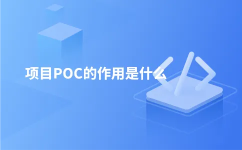 项目POC的作用是什么