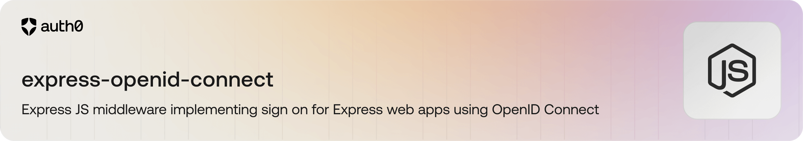 Express JS middleware implementing sign on for Express web apps using OpenID Connect.