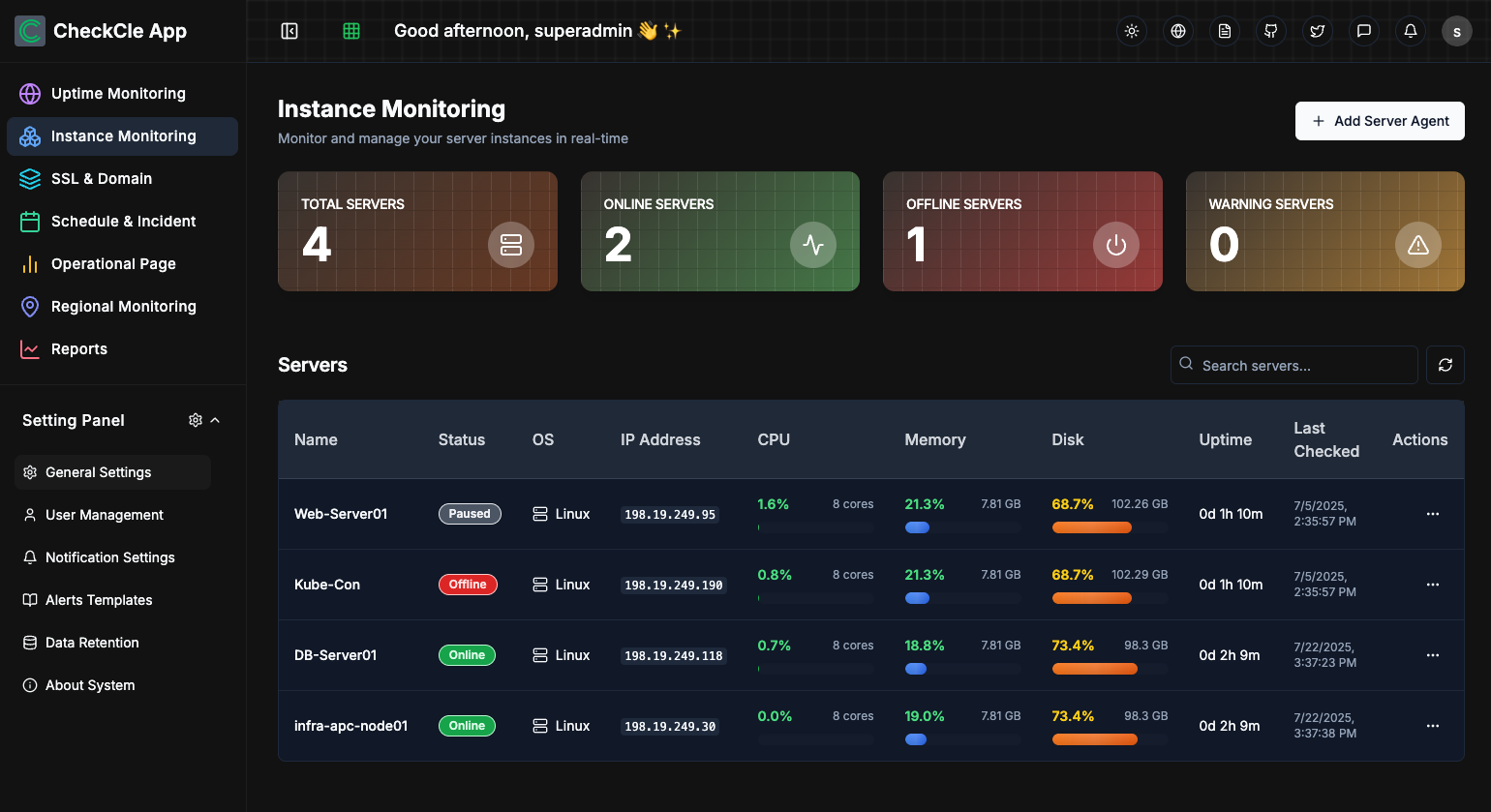 checkcle-server-instance