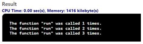 Static Keyword in C output 1