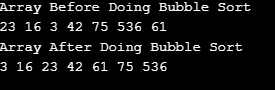 bubble sort