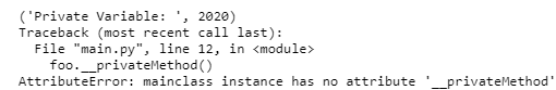 Python Private Variables - 2