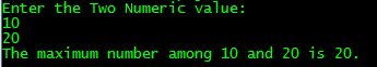 Java max() Example 3 Java max() Example 3