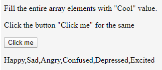 JavaScript Fill() output 1