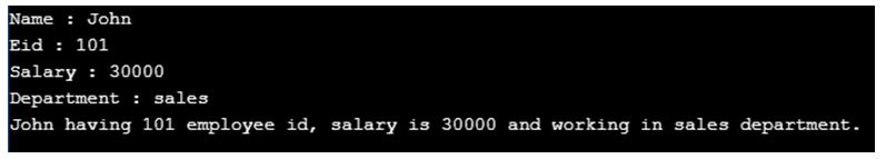 one parameter of string one parameter of string