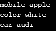 fetch the key and value Example 10