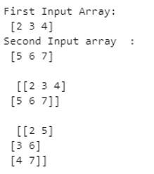 NumPy stack 1