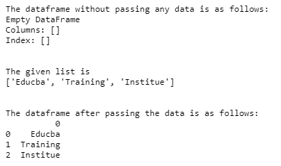 Python libraries list output 2