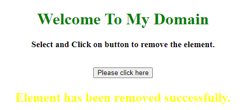 javascript remove element 2