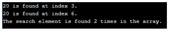 Linear Search in C-1.2
