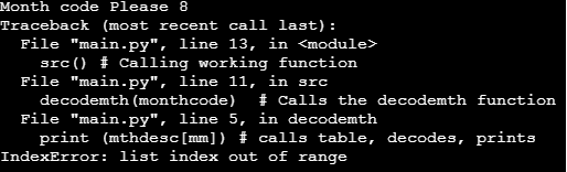 Traceback in Python 3