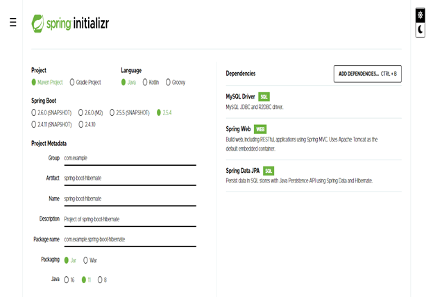 spring boot hibernate output 1