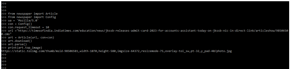 extracting the top images